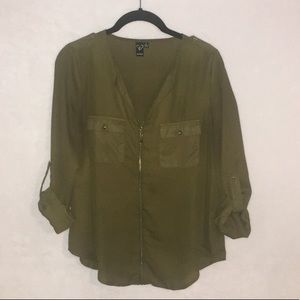 Army Green Blouse